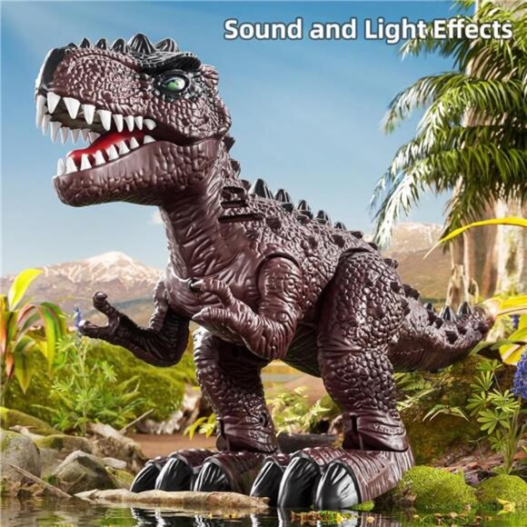 3 Pack Electrical Walking Dinosaur Toys for Toddlers 3-4 3-5 Years with Sound - Picture 3 of 7